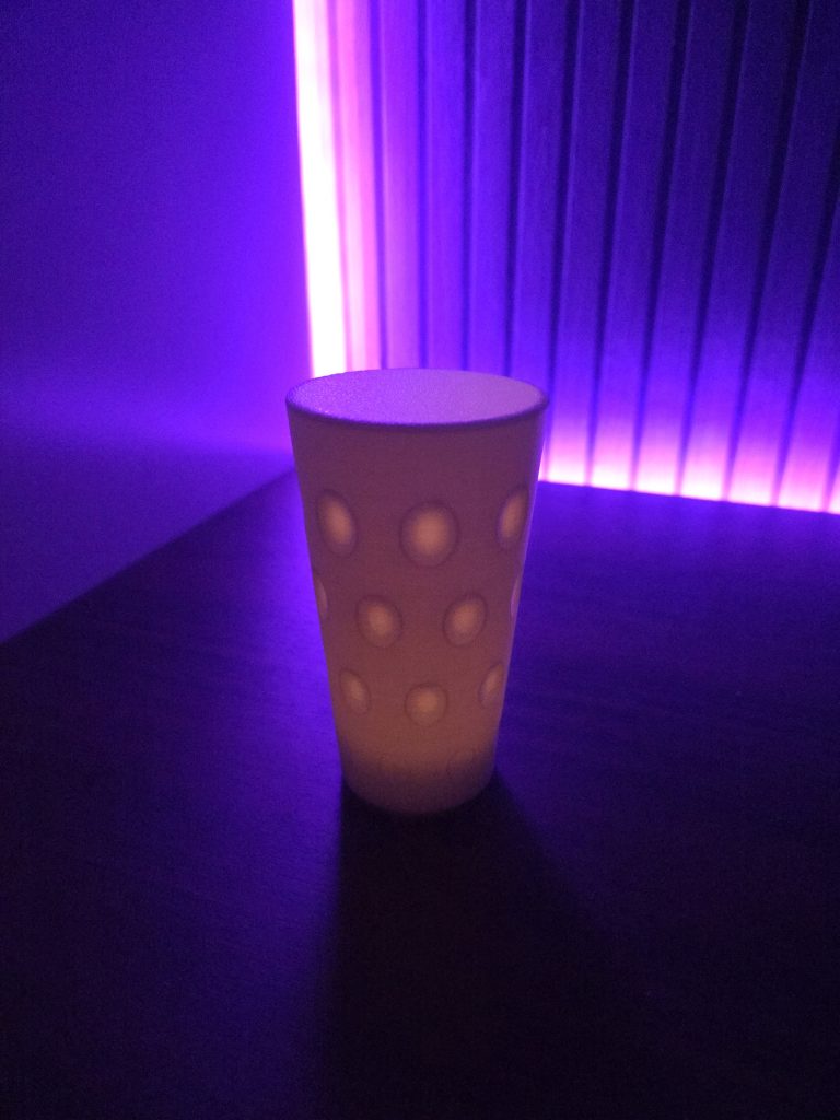 Dubbeglas mit Teelicht